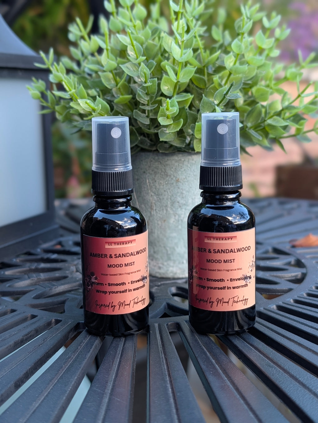 Amber & Sandalwood - Mood Mist - Water-Based Skin Fragrance Mist | Choose Your Mood 30ml