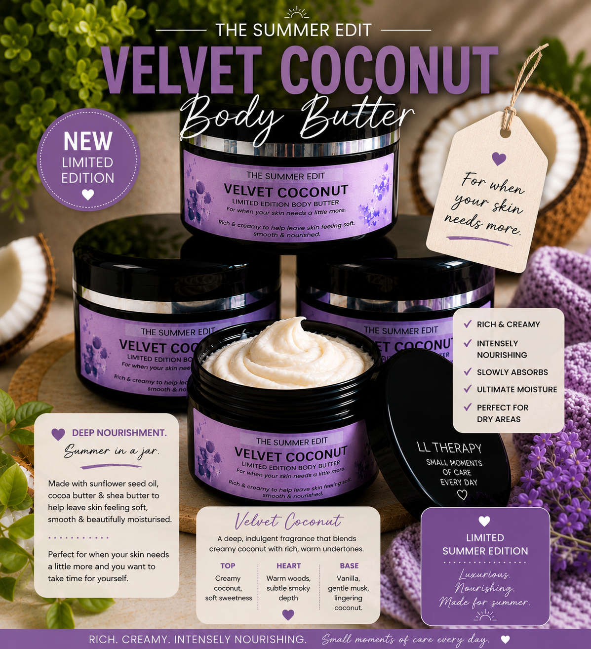 Summer Edit – Velvet Coconut Body Butter 100g