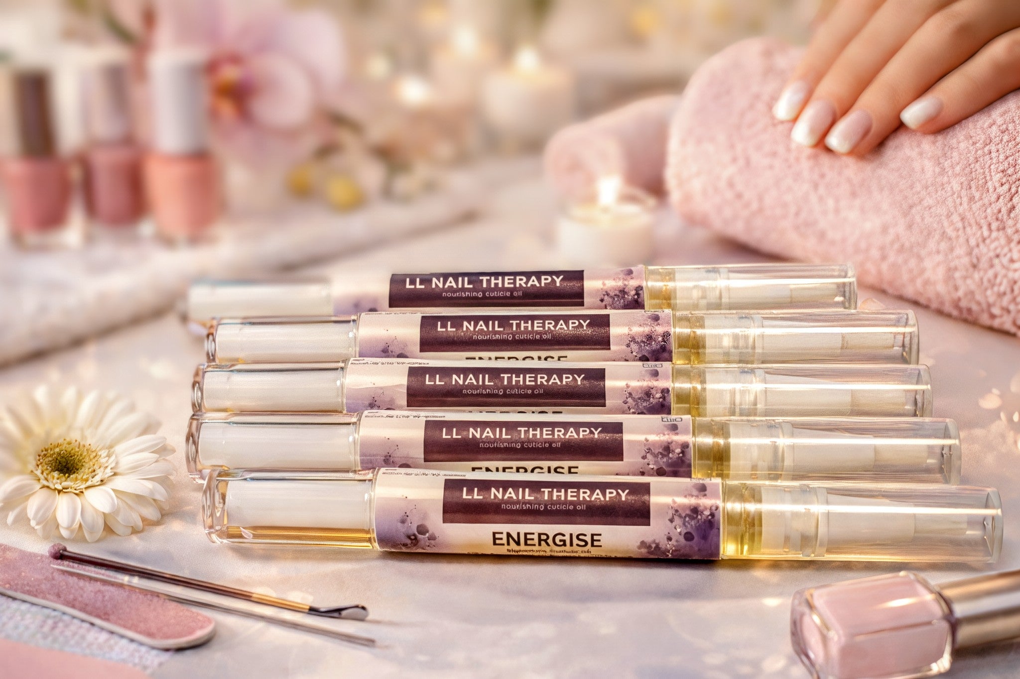 Energise Signature Cuticle Oil - 3ml Precision Brush Pen